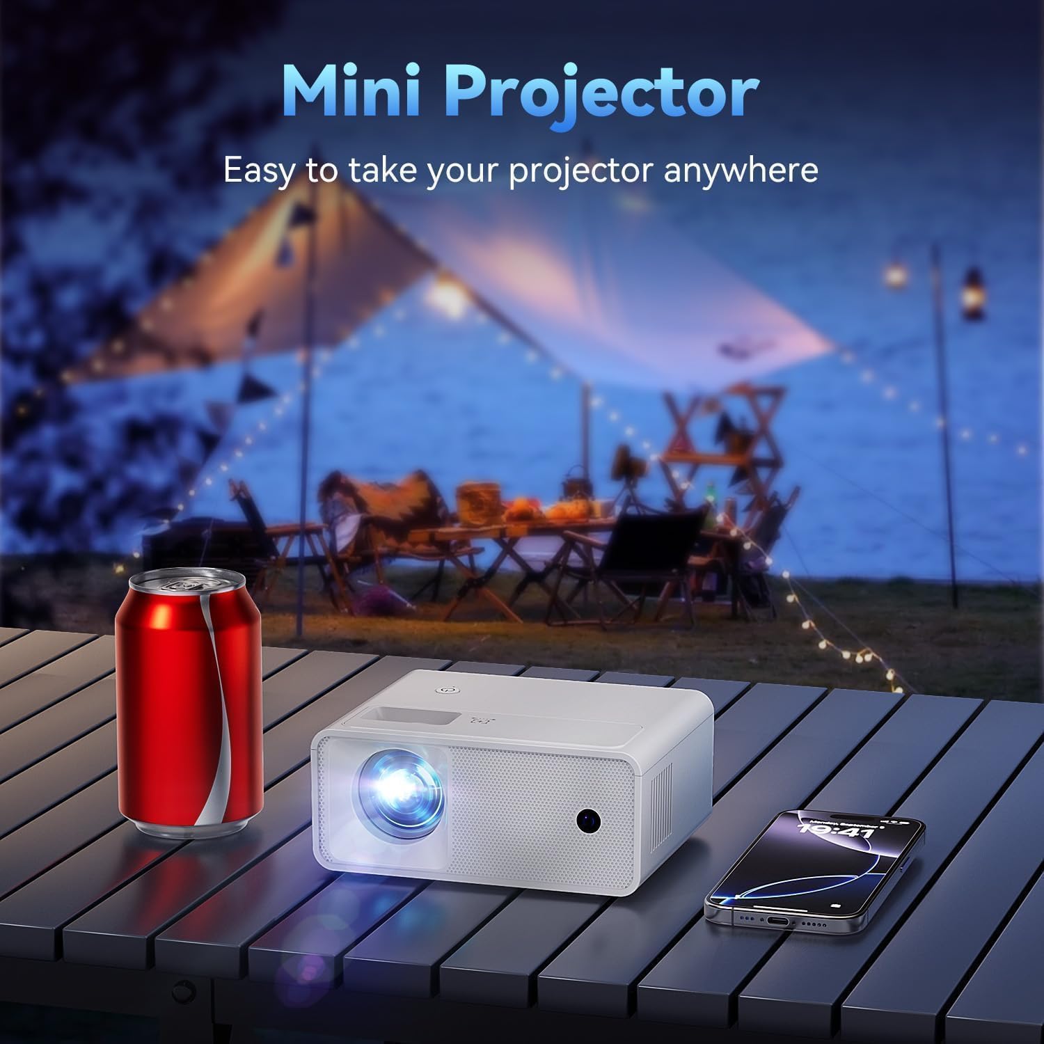 ELEPHAS 4K Smart Projector with WiFi and Bluetooth - Compatible with Google TV, Netflix, Prime Video, YouTube, Dolby Audio, Auto Focus & Keystone, 270° Rotatable, Video Projector for Indoor/Outdoor - Image 10