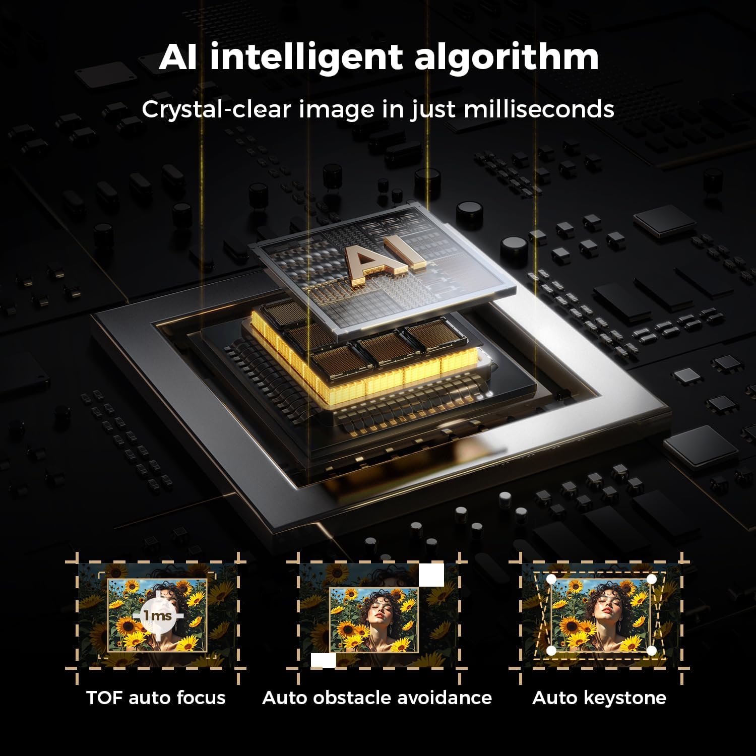 ELEPHAS 4K Smart Projector with WiFi and Bluetooth - Compatible with Google TV, Netflix, Prime Video, YouTube, Dolby Audio, Auto Focus & Keystone, 270° Rotatable, Video Projector for Indoor/Outdoor - Image 12