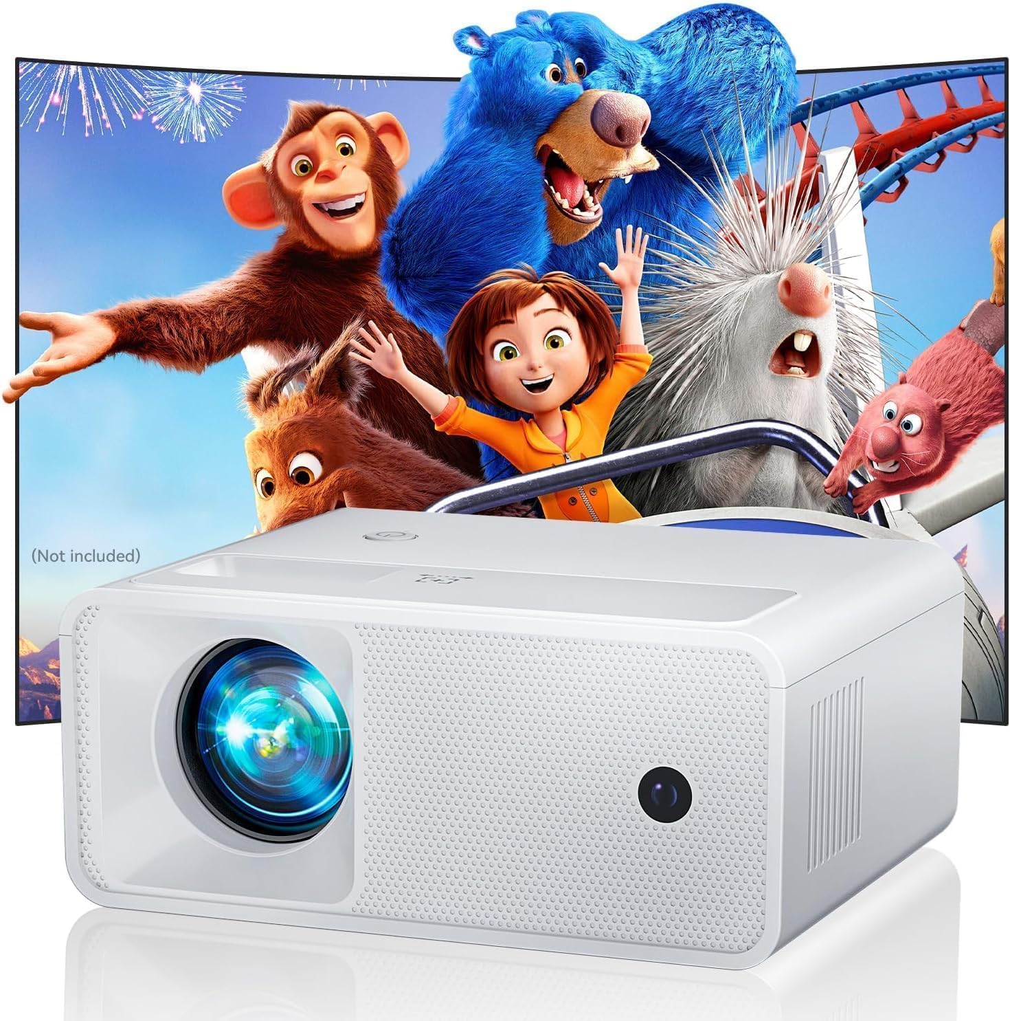 ELEPHAS 4K Smart Projector with WiFi and Bluetooth - Compatible with Google TV, Netflix, Prime Video, YouTube, Dolby Audio, Auto Focus & Keystone, 270° Rotatable, Video Projector for Indoor/Outdoor - Image 9